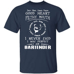 Dirty Mind Bartender T-Shirt CustomCat