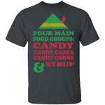 Four Main Food Groups T-Shirt CustomCat