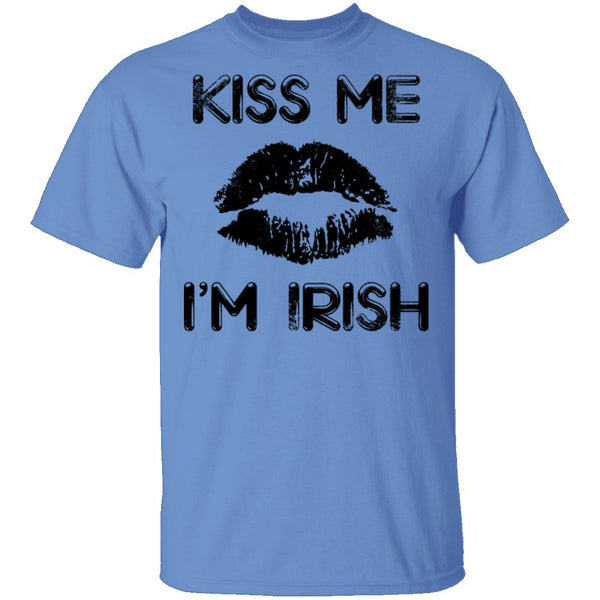 Kiss Me I'm Irish (lips) T-Shirt CustomCat