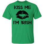 Kiss Me I'm Irish (lips) T-Shirt CustomCat