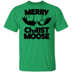 Merry Christ Moose T-Shirt CustomCat