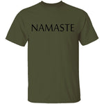 Namaste Text T-Shirt CustomCat