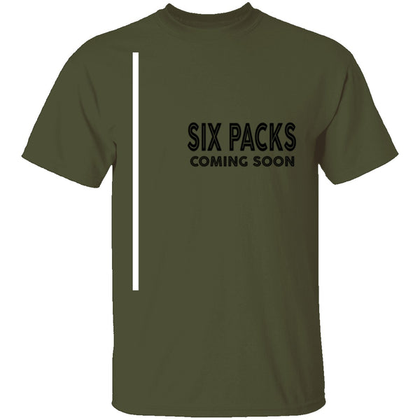 Six Packs Coming Soon T-Shirt CustomCat