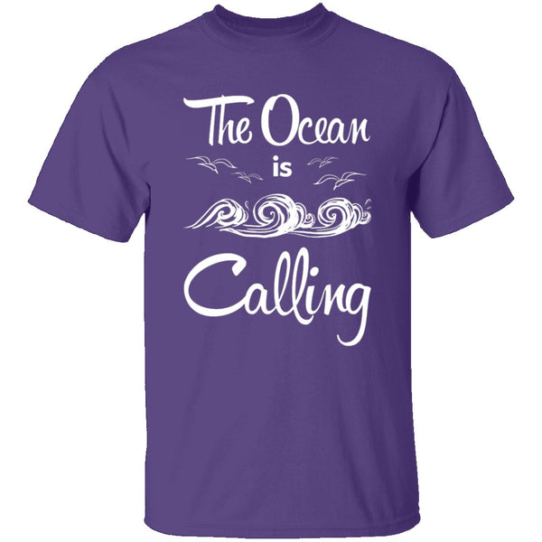 The Ocean Is Calling T-Shirt CustomCat