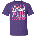 This Texas Girl Defends Her Country T-Shirt CustomCat