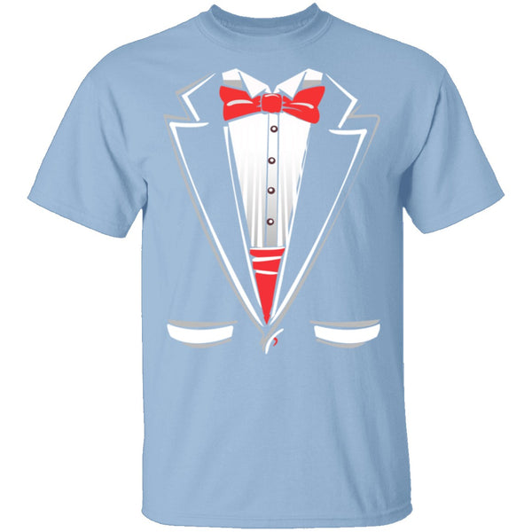 Tuxedo Shirt T-Shirt CustomCat