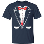 Tuxedo Shirt T-Shirt CustomCat